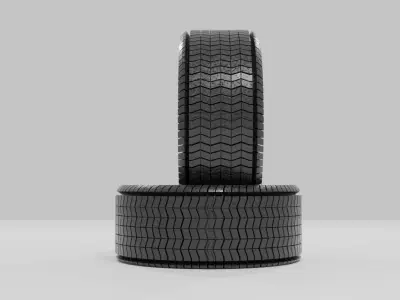 Car Tires Low-poly 3D model by vanpider11