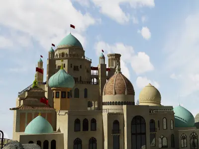 Monument castle Free 3D model