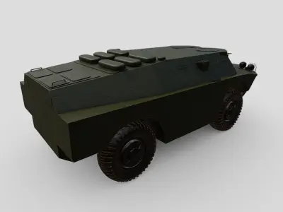 BRDM2 - No Turret - Low Poly Model - Game Ready Low-poly 3D model