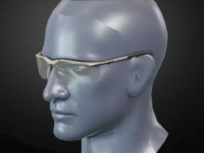 Bolle Contour Platinum Low-poly 3D model