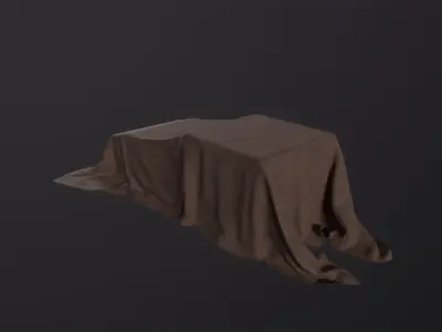 Tarp 3D Model Low-poly 3D model