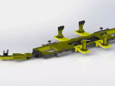 CAR chassis repair lift 3D model