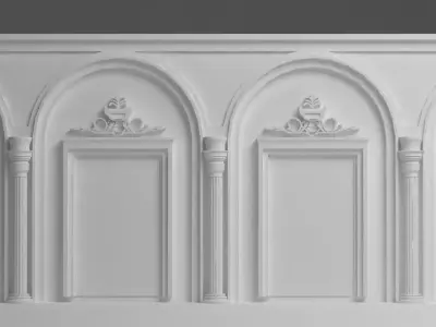 Modern Wall Panel 3D model