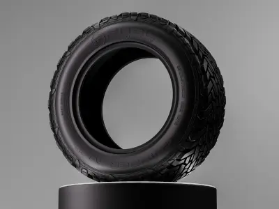 Fuel Gripper MT Offroad Tire 3D Model 3D model