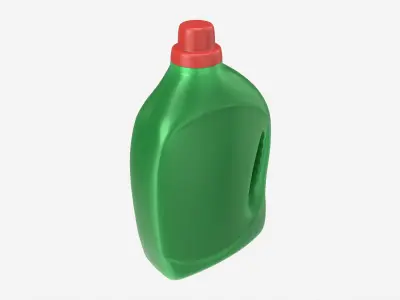 Plastic Bottle with Handle Mockup 02 3D model