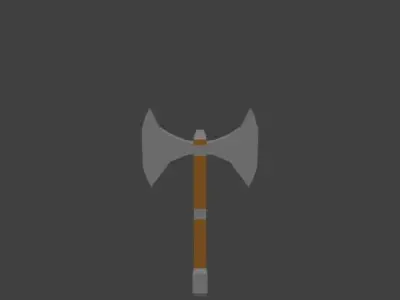 Lowpoly Medieval Melee Pack Free low-poly 3D model