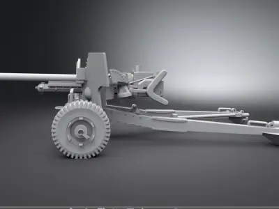 QF6 Pounder Scale model  3D print model