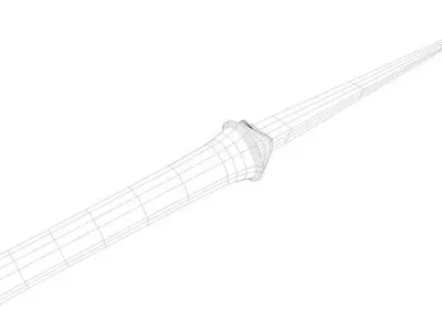Angel Blade Low-poly 3D model