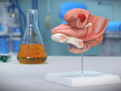 Female Reprod System Anatomical Model Sagittal Section on Stand 3D model