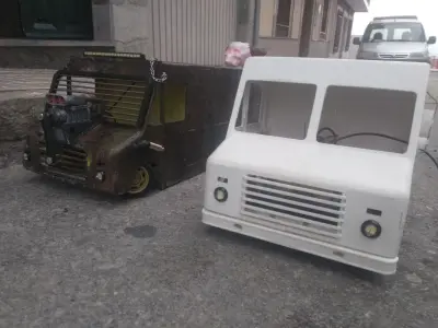 Rc truck mad max rat type drift 3D print model