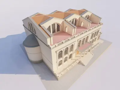 Commercial building-building classic 3D model get