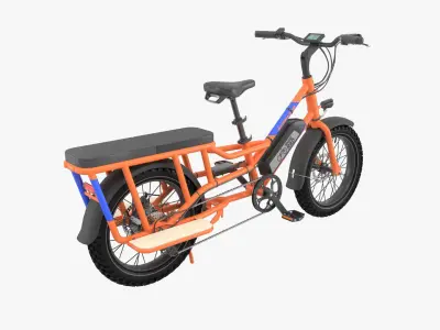 Radwagon electric bike with basket 3D model