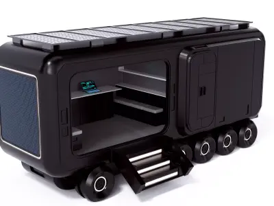 Mobile Laboratory 3D model purchase