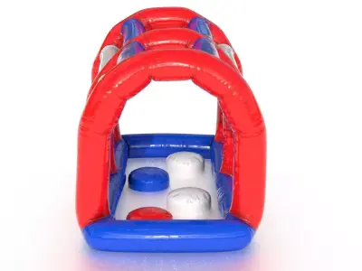 Modular inflatable water park MONKEY HANDER Low-poly 3D model