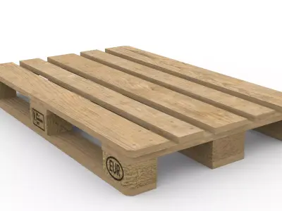 EUR UIC pallet  3D model