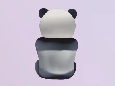 Panda - Toon Simple Style Free 3D model