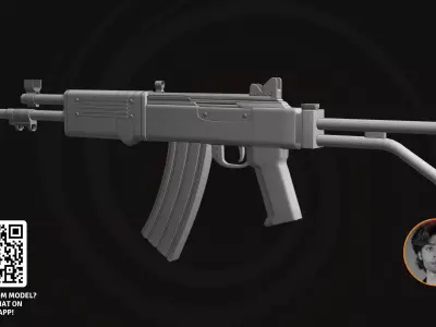 IMI Galil ARM - Elite Tactical Assault Rifle 3D Model 3D model