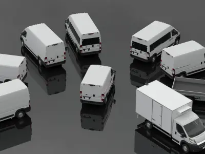 RAM PROMASTER 1500 2500 3500 3D Model Pack