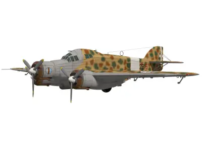 Savoia-Marchetti SM79 Sparviero 3D model purchase