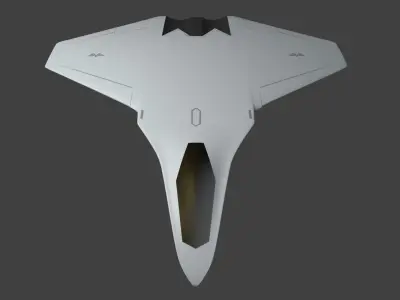 Sixth generation stealth fighter Light and Smart 3D model
