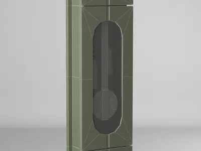 Grandfather Clock Low-poly 3D model