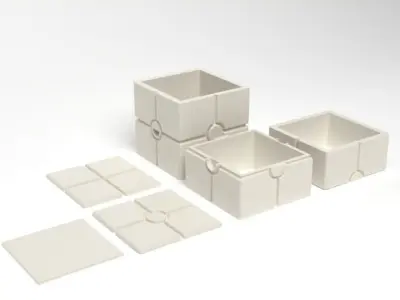 Star Wars white container crate 1-18 scale  Kenner Hasbro 3D print model