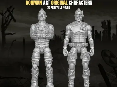 Patient 005 Donman art Original 3D printable full action figure 3D print model