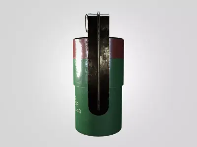 Generic Tactical Stun Device 3D Model - Game Prop PBR Free low-poly 3D model