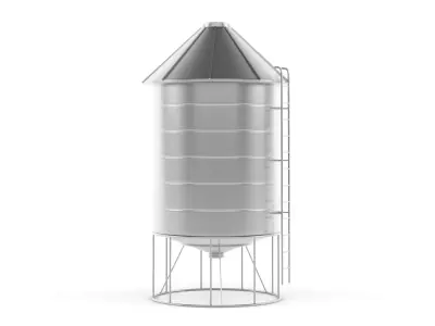 Steel Silo 3D model