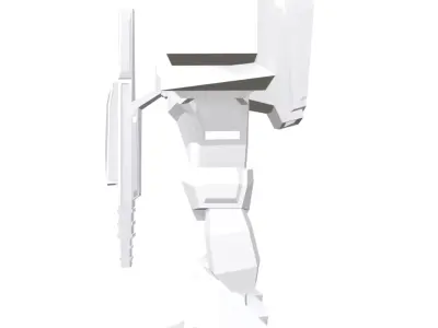 Low-Poly Mecha Robot Character Low-poly 3D model