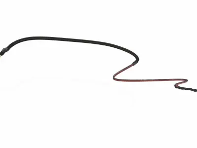 Leather Bullwhip Coiled Black Rigged 3D model