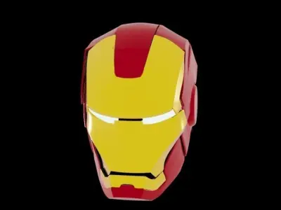 Iron man helmet 3D model purchase