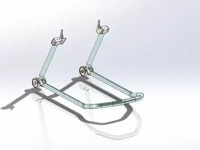 Motorcycle repair stant plans 3D model