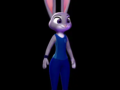 Judy Hopps ZPD Training outfit -  Zootopia 3D print model