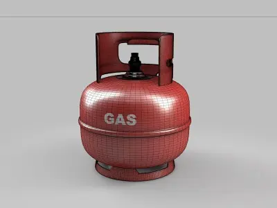 Gas bottle 3D model buy