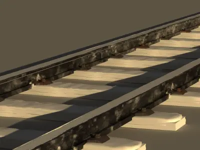 Rails Models Snow 3D model