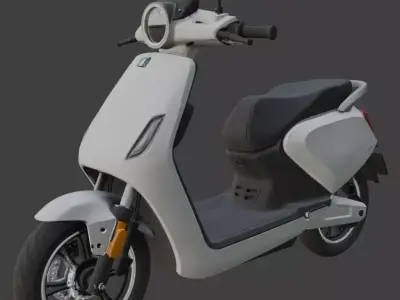 Vintage Retro Scooter 3D Model 3D model buy