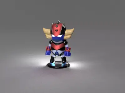 Mini - Goldrake mecha figures 3D print model Free 3D print model