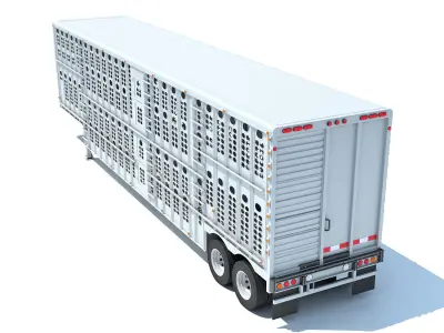 Animal Transporter Trailer 3D model