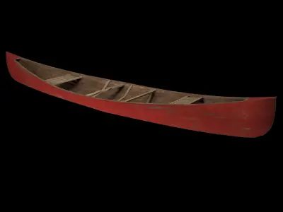 Canoe Free low-poly 3D model