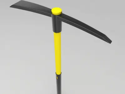 Garden cutter mattock 3d model   3D model