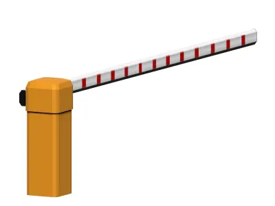 Indora boom barrier Low-poly 3D model