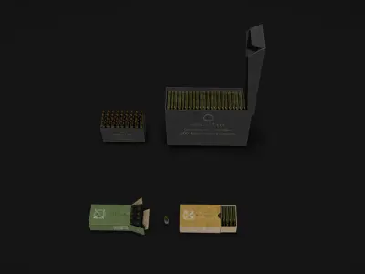 Ammo Kits Low-poly 3D model