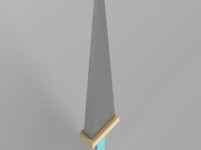Lowpoly Sword 002 Free low-poly 3D model