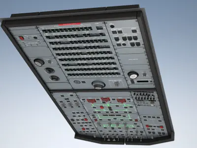 A319 A320 A321 Overhead Panel 3D model