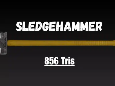 Game-Ready Melee Weapons Pack - Unity - Unreal - Low Poly PBR Low-poly 3D model