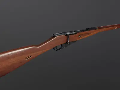 Mosin Rifle Low-poly 3D model purchase