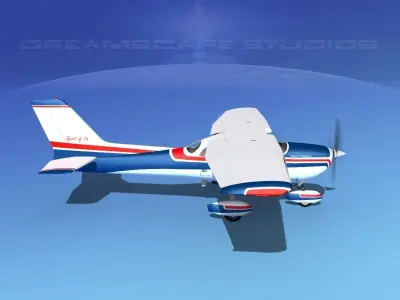 Cessna 172 Skyhawk 1976 V01 3D model