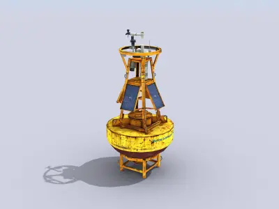 5 Ocean Buoys 3D Model Pack