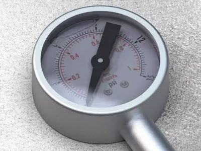 Water Pressure Gauge 3D model